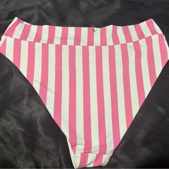 Victoria's Secret Pink and White Striped Bikini Bottom - Picture 7 of 7